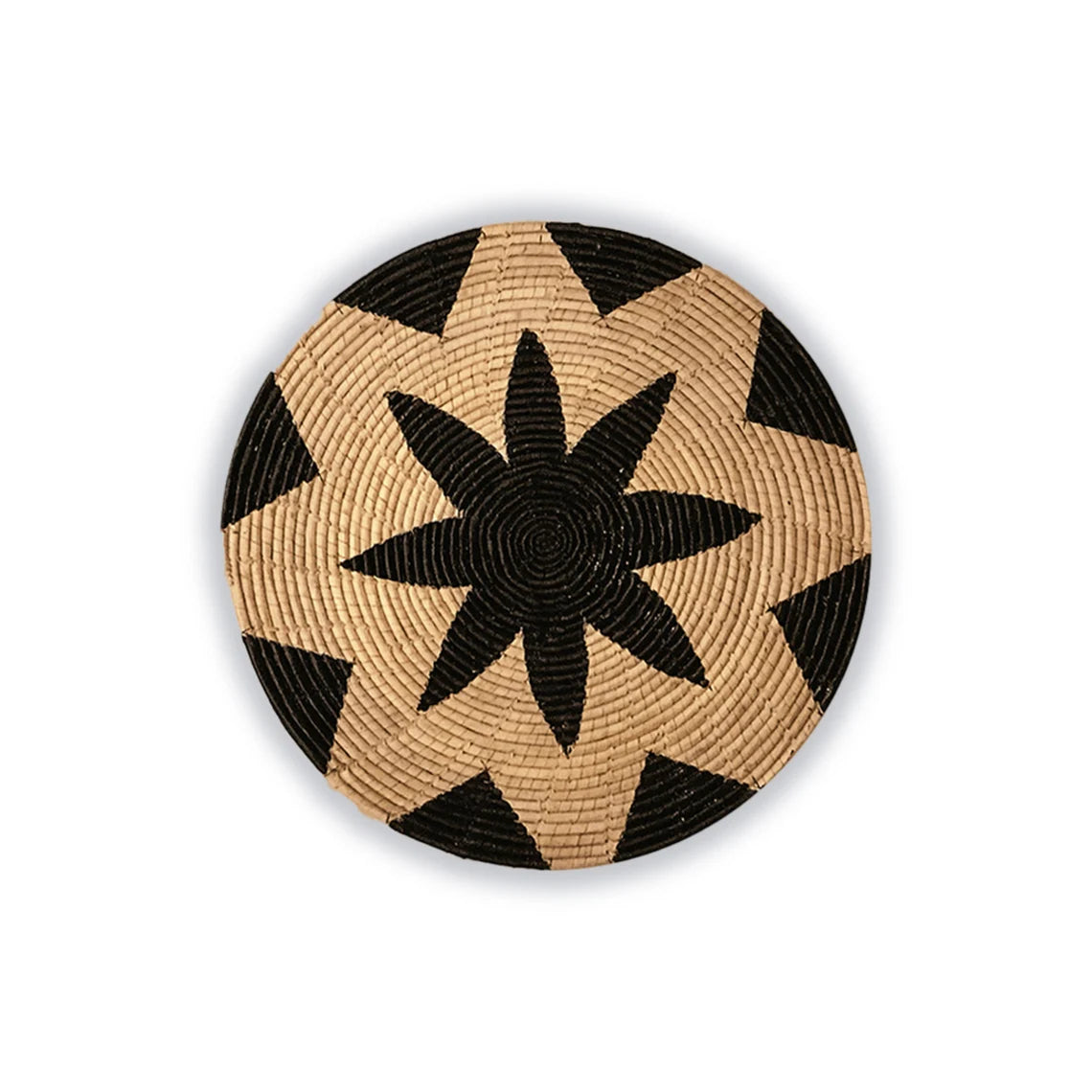 African Baskets Set For Wall Décor Hanging Wicker Wall Decor Baskets, Hand Painted Boho Wall Art, Perfect For Wall Art, Kitchen, Table, Door