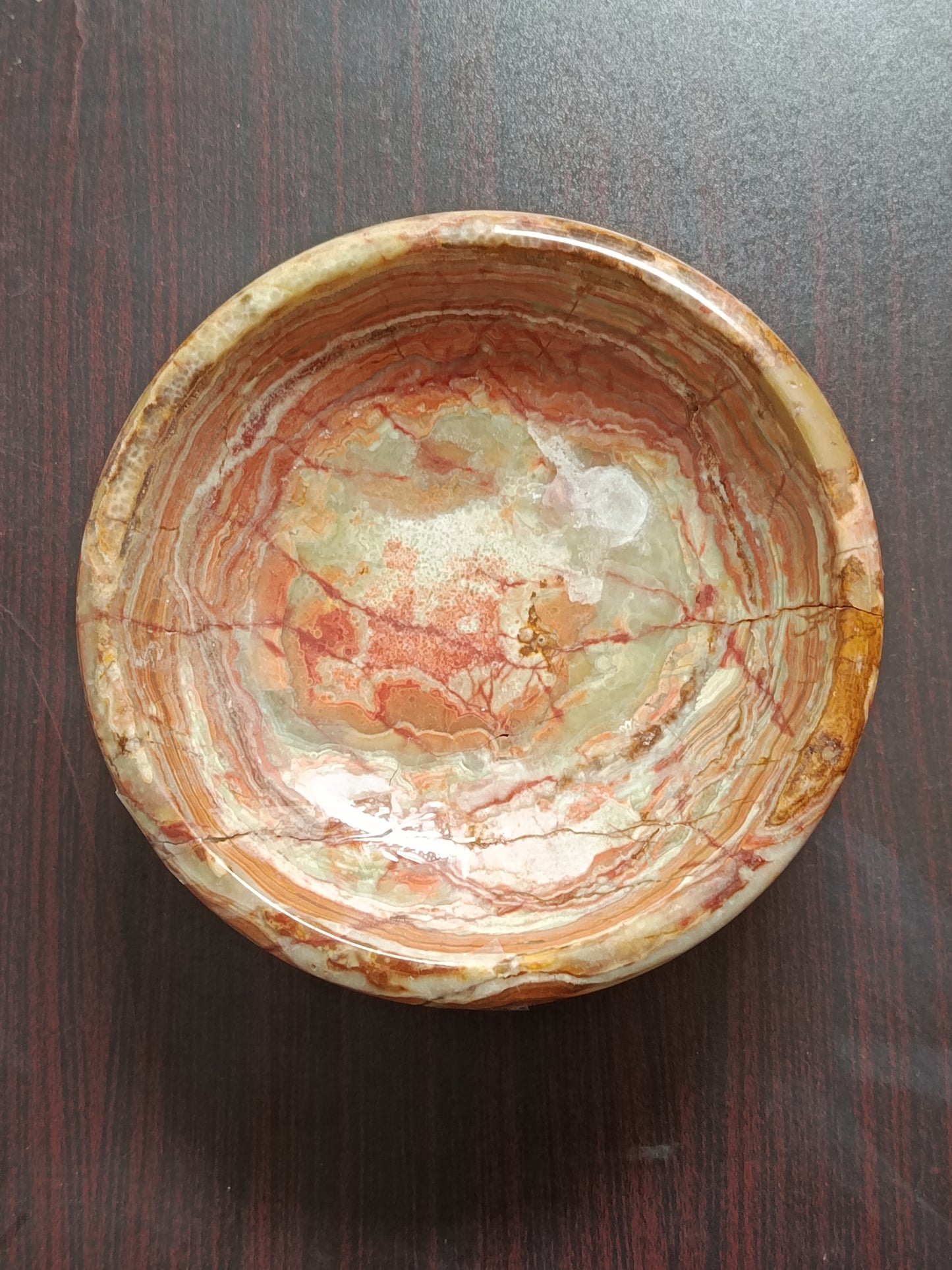 Handcrafted Onyx Marble Decorative Eggs in Matching Stone Bowl – Set of 12